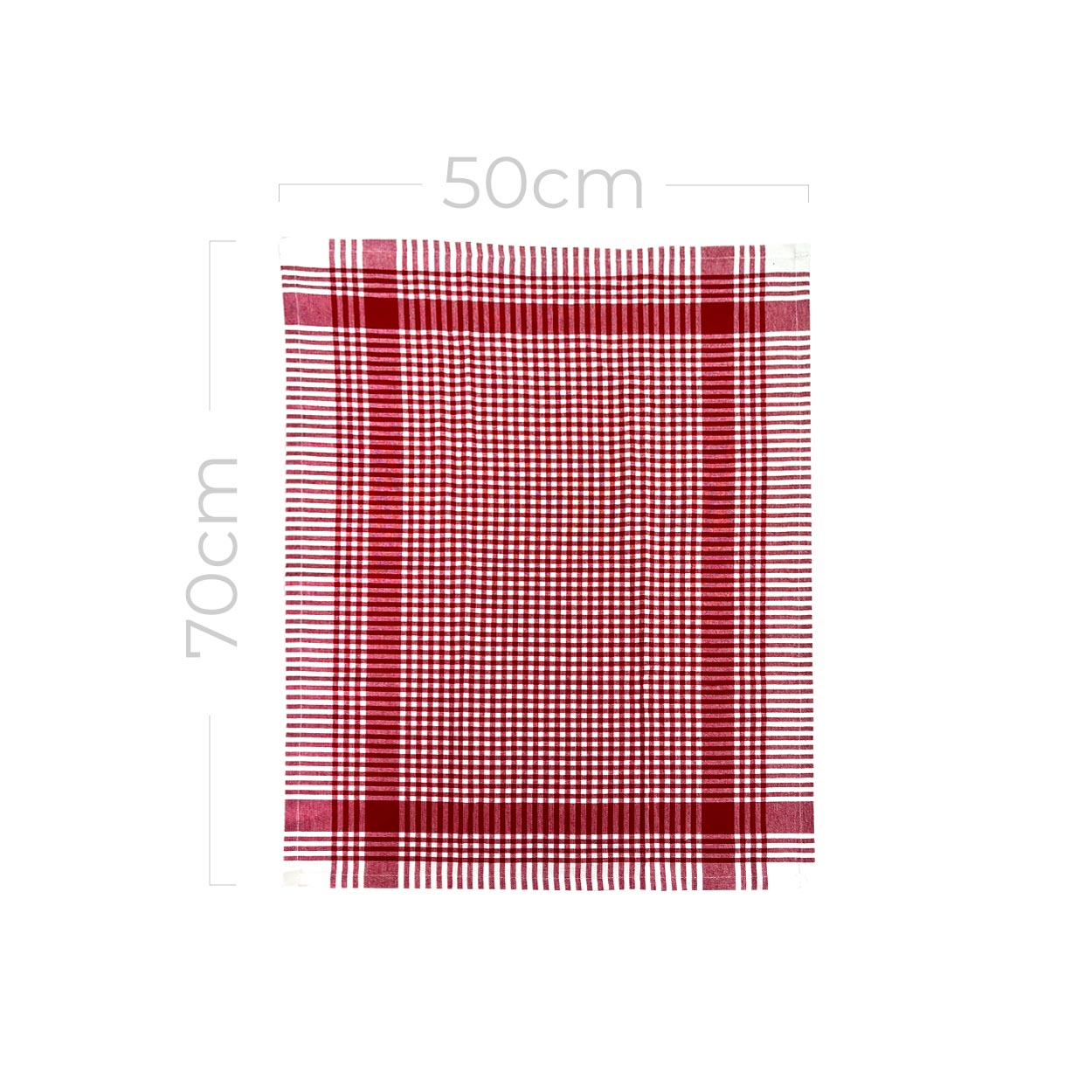 Paño rojo de algodón certificado