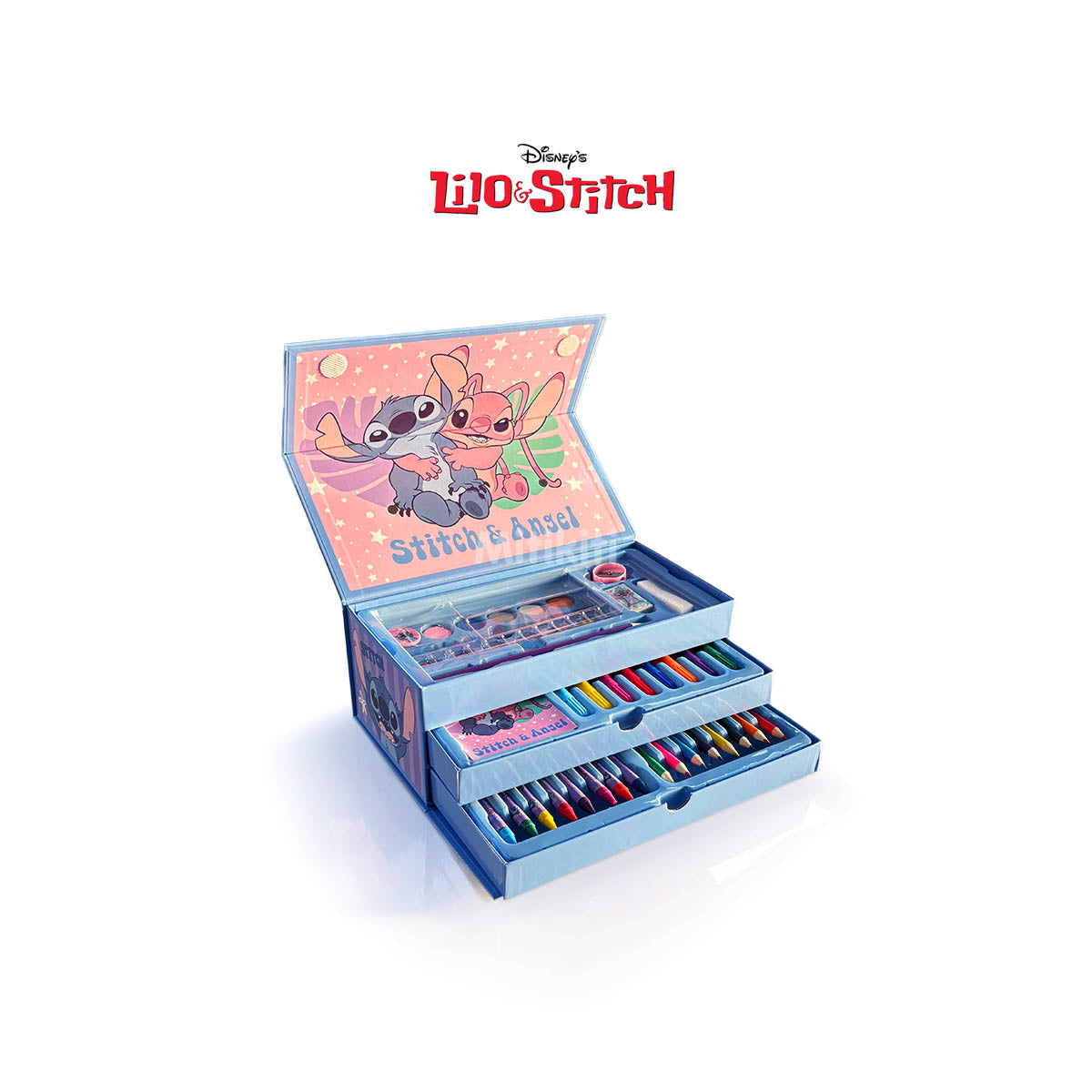 Maletín Stitch & Angel - Set para dibujar