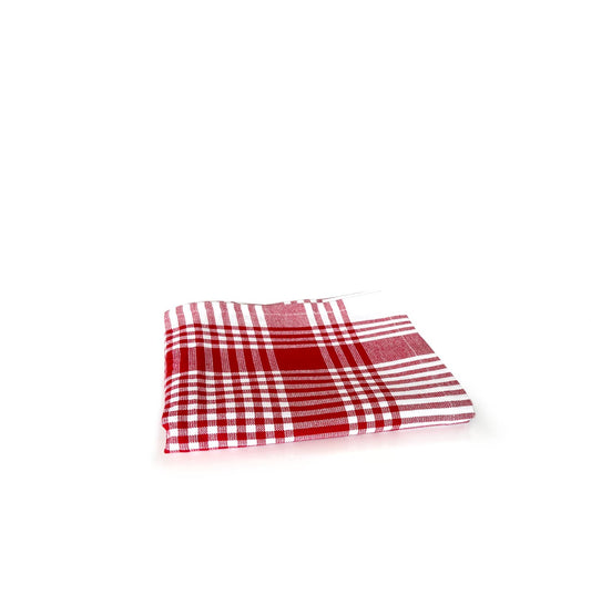 Paño rojo de algodón certificado