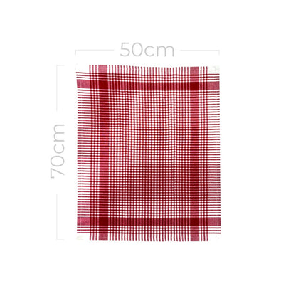 Paño rojo de algodón certificado