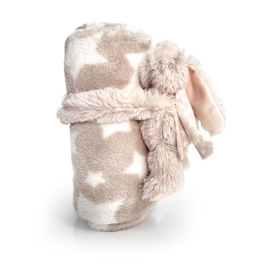 Manta bebé con conejito de peluche (+0 años)